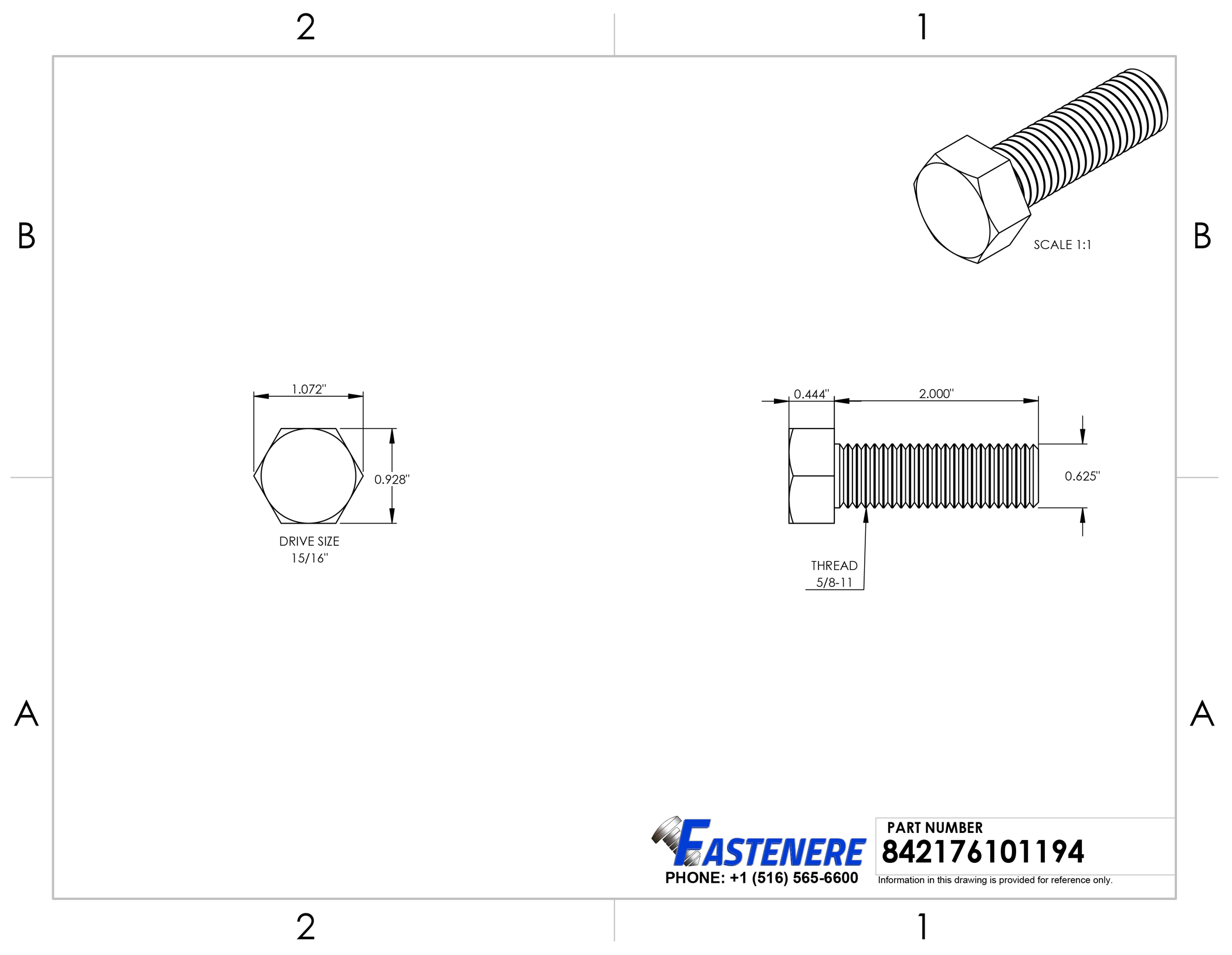 5-8-11-x-2-1-2-hex-tap-bolt-18-8-stainless-steel-package-qty-100