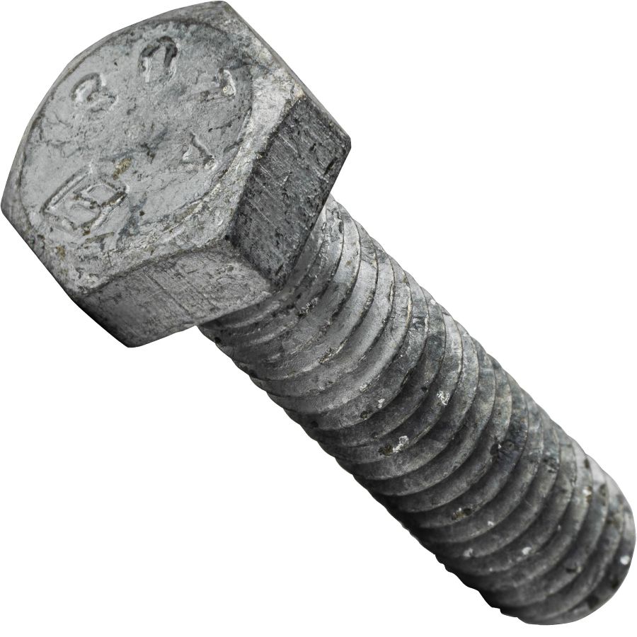  3/8-16 Hex Bolts and Nuts Combo Galvanized Steel