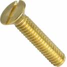 Image of item: 2-56 Slotted Flat Head Machine Screws Solid Brass