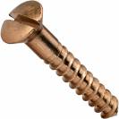 Image of item: #4 Silicon Bronze Wood Screws Oval Head Slotted Drive