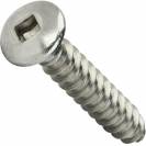 Image of item: #6 Square Drive Oval Head Sheet Metal Screws Stainless Steel 18-8