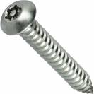 Image of item: #6 Button Head Torx Drive Security Sheet Metal Screws Stainless Steel 18-8